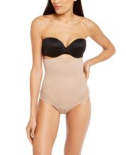 SlimShaper by Miracle Brands Tailored Step-in Waist Cincher in Nude