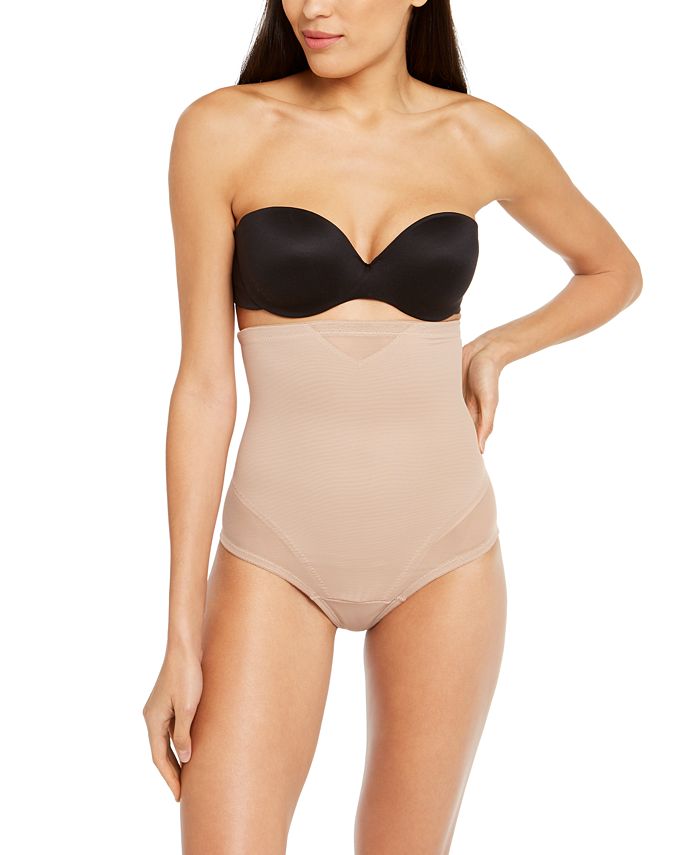 Tummy Control Shapewear Thong -Sculpting High-Waisted Lace And