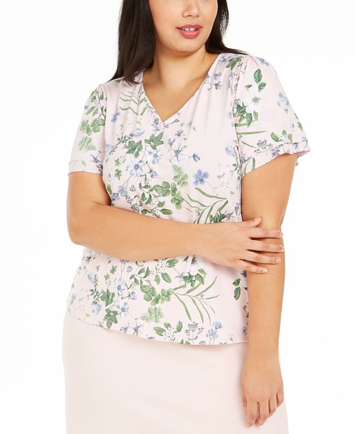 calvin klein flutter sleeve