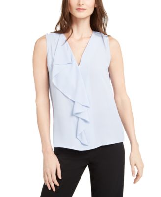 macy's calvin klein sleeveless blouse