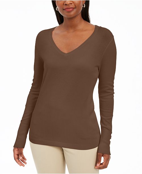 macy's brown sweater