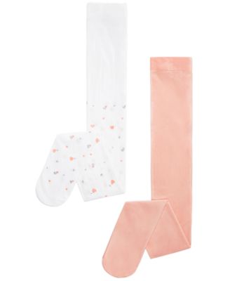 Trimfit - Toddler, Little & Big Girls 2-Pk. Glitter Hearts Tights