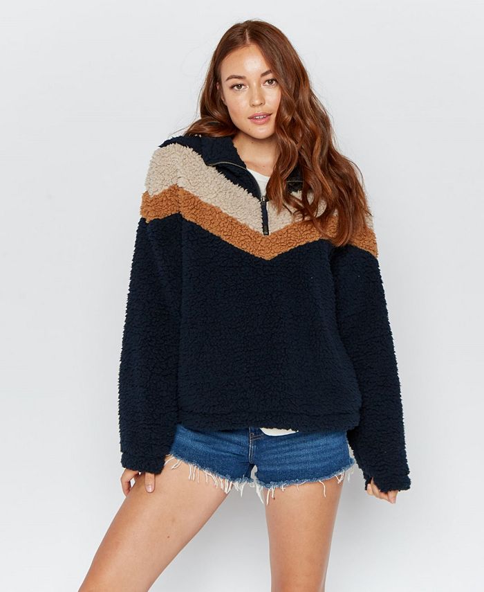 Thread and Supply Thread Supply Quarter Zip Sherpa Pullover - Macy's