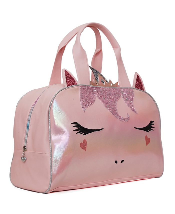 OMG! Accessories Queen Gwen Metallic Dome Duffle Bag Macy's