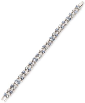 Givenchy - Silver-Tone Crystal Double-Row Flex Bracelet