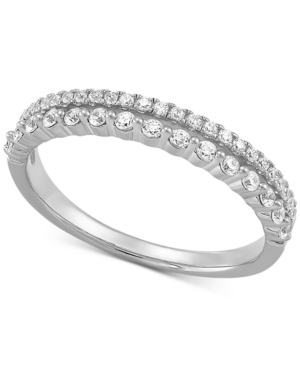 image of Diamond Split Shank Band (1/4 ct. t.w.) in 14k White Gold