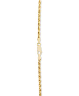 Rope Link 20" Chain Necklace in 18k Gold-Plated Sterling Silver