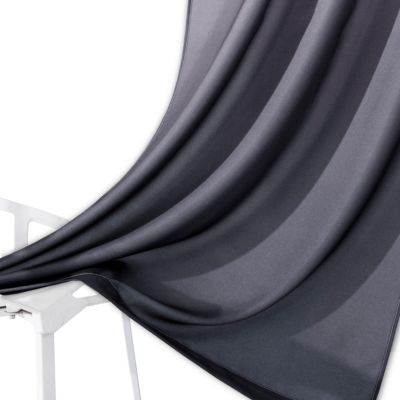 Ombre Darkening Curtains, Curtains for Living Room and Bedroom Black 40" W x 84" L Set of 2 Machine Washable Blackout Curtain