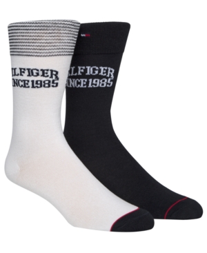 Tommy Hilfiger Men's 2-Pk Logo Socks
