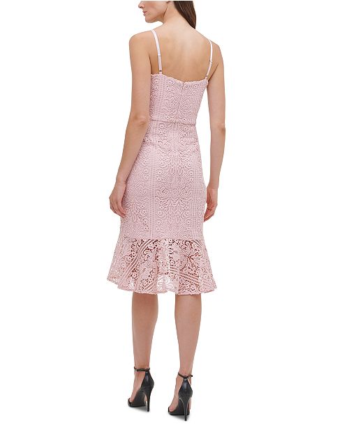 GUESS FlounceHem Lace Dress & Reviews Dresses Women Macy's