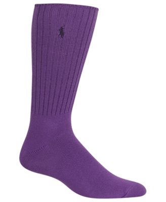 ralph lauren purple socks