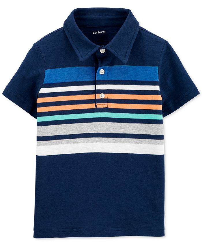 Carter's Toddler Boys Cotton Striped Polo Shirt - Macy's