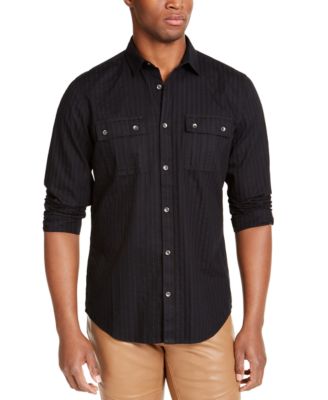 INC International Concepts - Men's Seersucker Utility Shirt