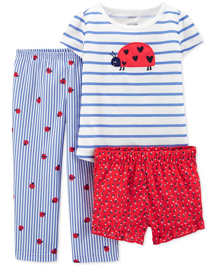 Carter's Toddler Girls 3Pc. Ladybug Pajamas Set Macy's