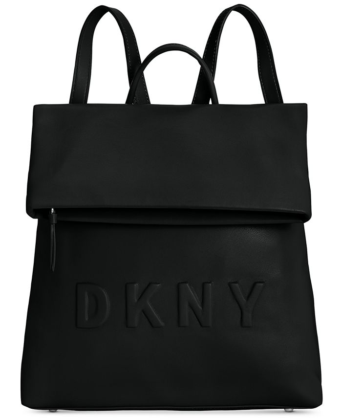 DKNY Folding Shopping Travel Tote Shoulder Bag  Red 