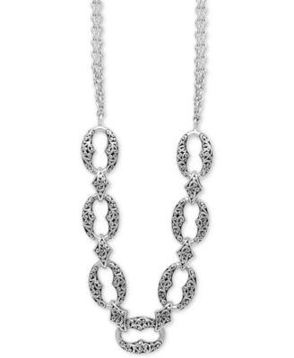 lois hill silver necklace