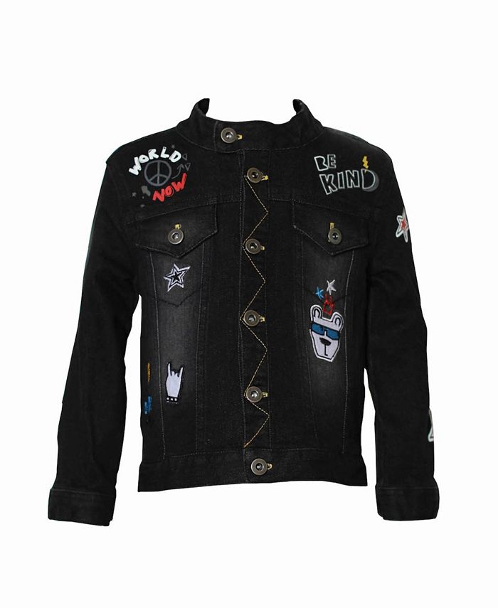Kinderkind Toddler and Little Boys Black Denim Jacket Macy's