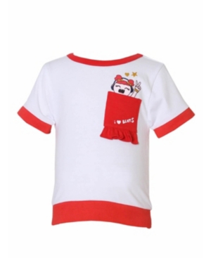 Kinderkind Toddler Little and Big Girls Rib Short Sleeve Tee