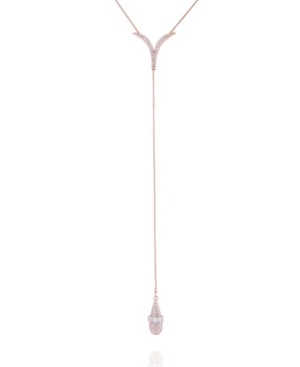 image of T Tahari Pave Fire Essential Y Necklace