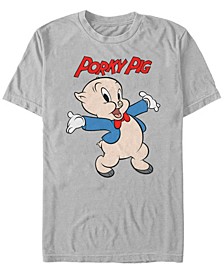 Looney Tunes Men's Porky Pig Short Sleeve T-Shirt