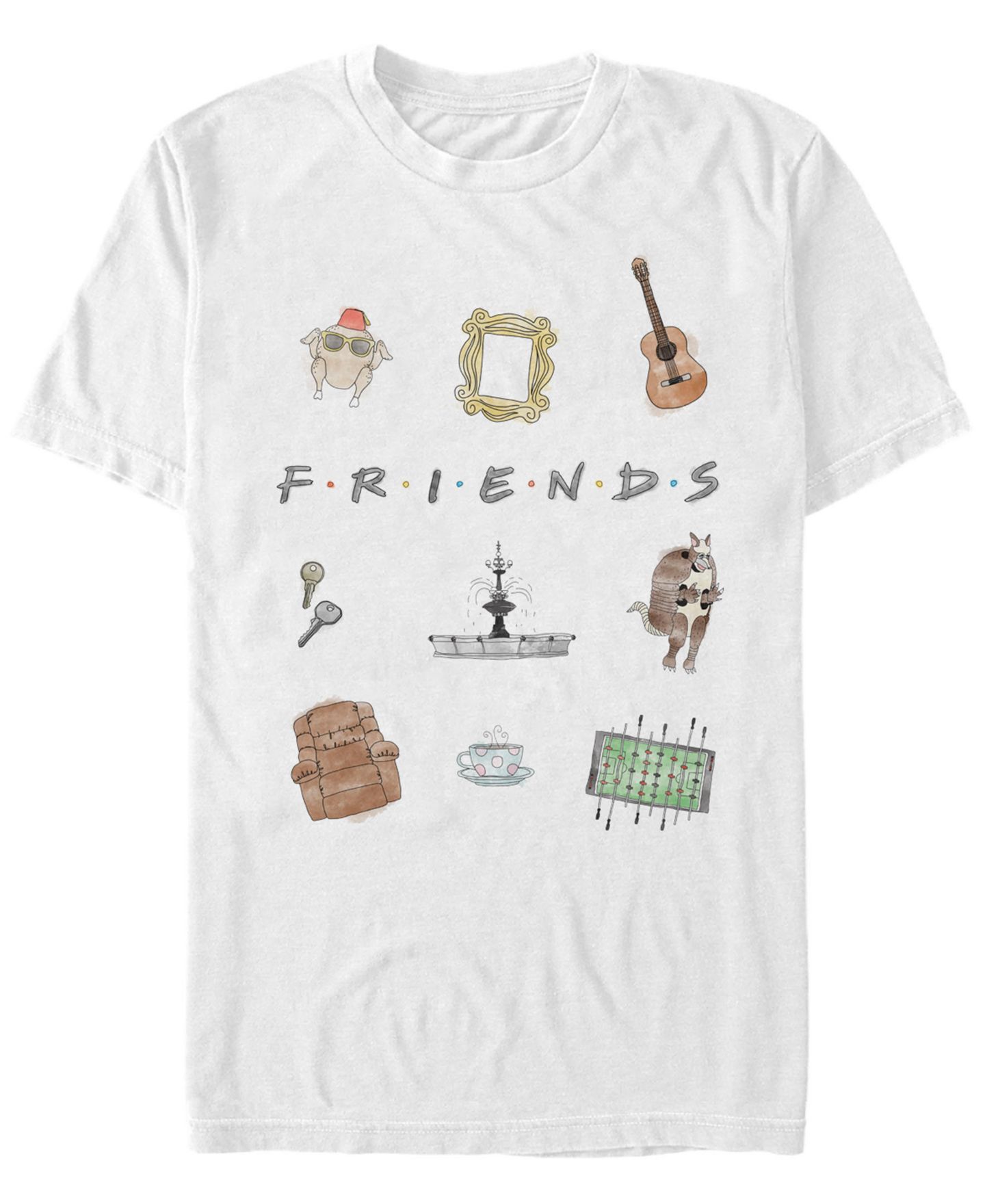 Мужская футболка Fifth Sun Friends Sketch Icons Short Sleeve — фото 1
