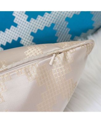 Ellie Satin Jacquard Decorative Pillow, 20" x 20"