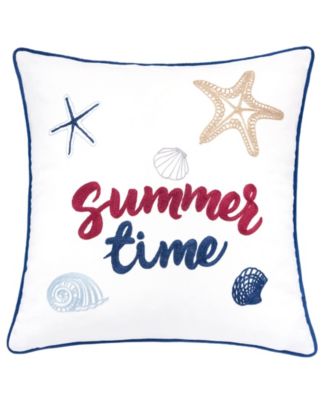 Homey Cozy Summer Square Decorative Throw Pillow