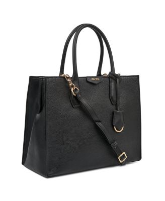 nine west black and grey purse