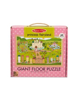 Melissa Doug Natural Play Giant Floor Puzzle: Princess Fairyland 60 Pieces