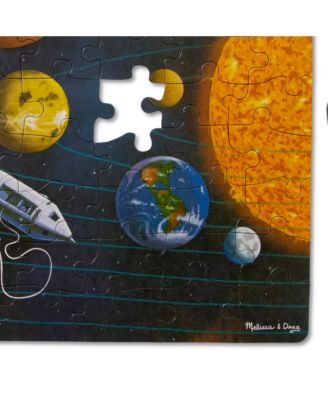 Melissa and Doug Melissa Doug Cardboard Jigsaw Floor Puzzle: Outer Space 100 Pieces
