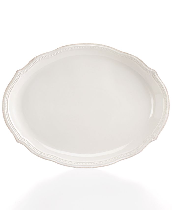 Lenox - French Pearl Bead White Oval Platter