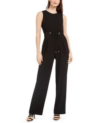 drawstring waist jumpsuit