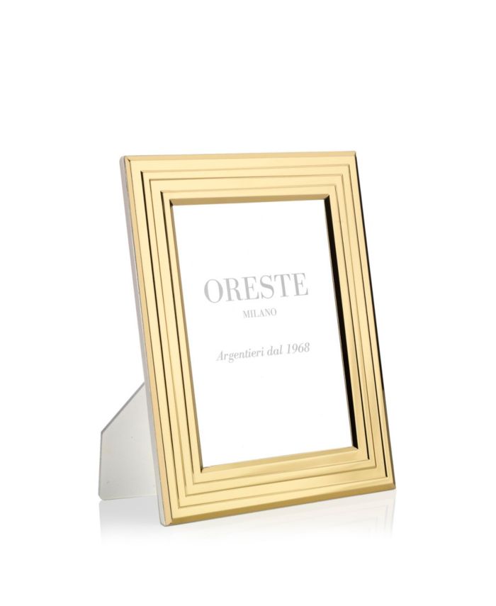 Oreste Milano Gold Plated Picture Frame on a White Lacquered Wooden Back & Reviews - Picture Frames - Home Decor - Macy's