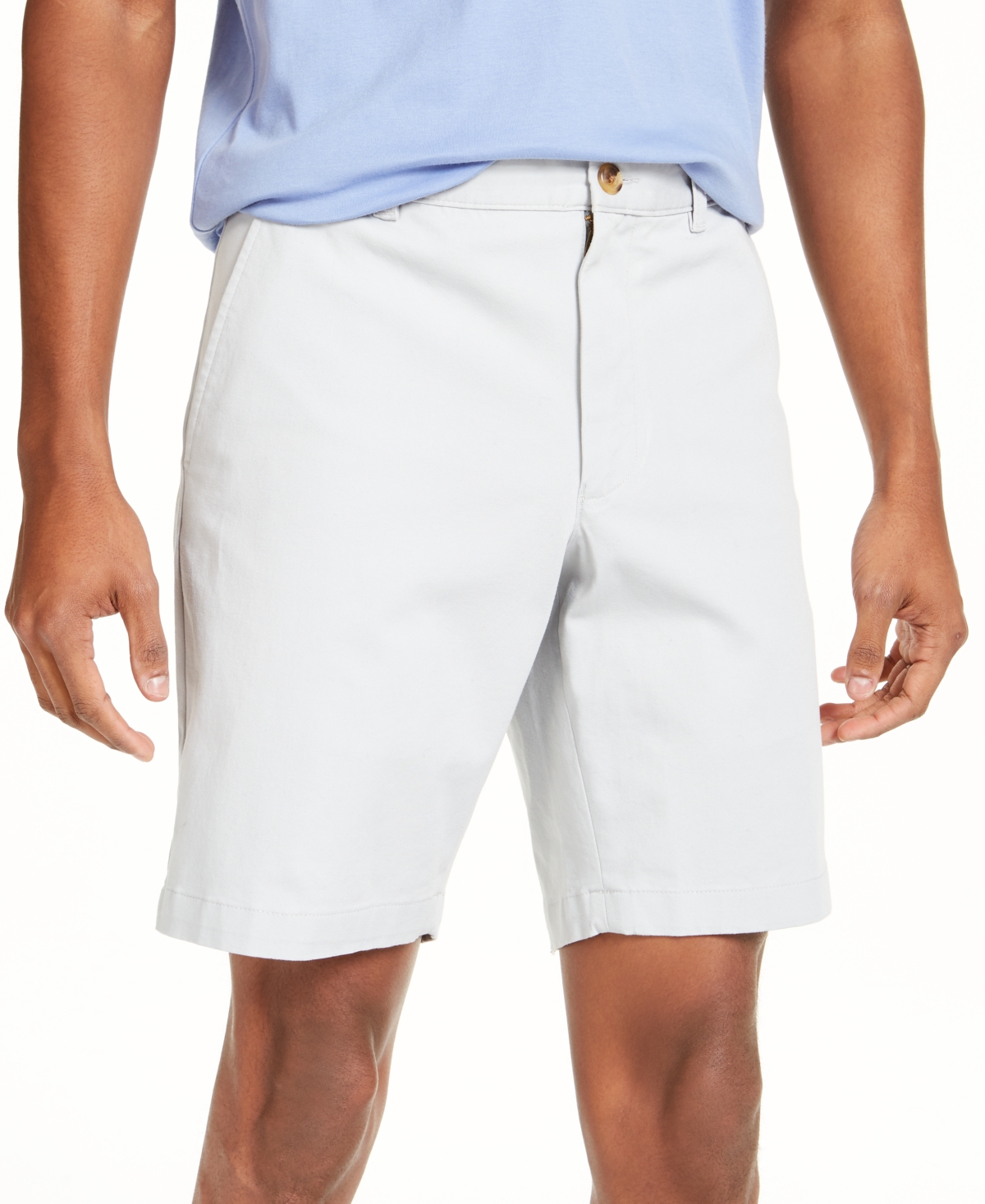 Men's Regular-Fit 7" 4-Way Stretch Shorts, Created for Macy's - Pearl Blue