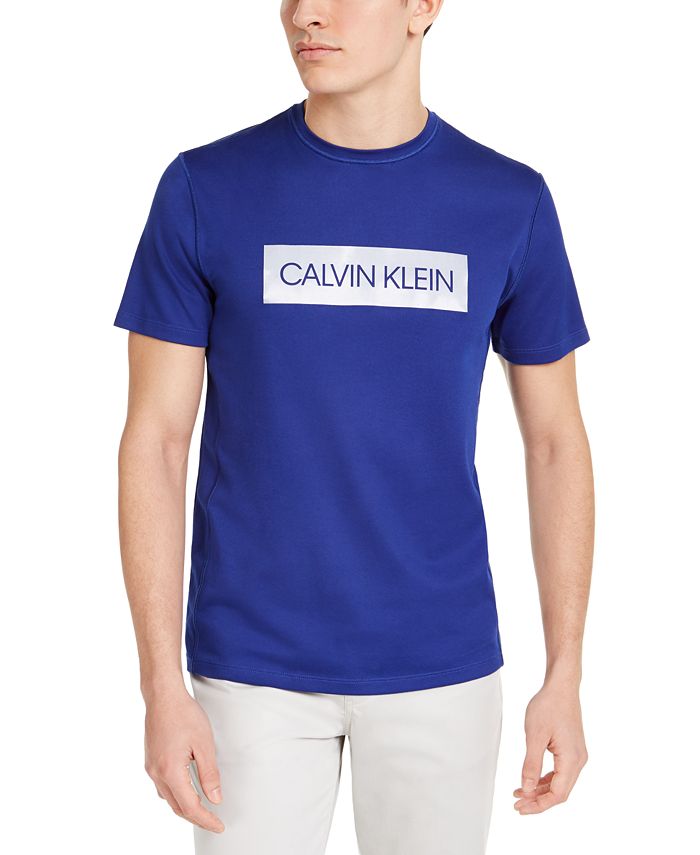 Calvin Klein Men's CK Move 365 Block Logo T-Shirt & Reviews - T-Shirts -  Men - Macy's