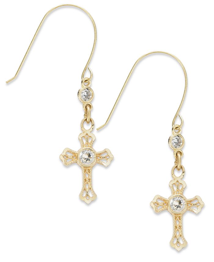 Macy's 10k gold earrings clearance