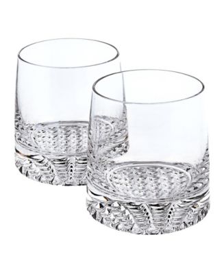 Badash Crystal Park Avenue European Mouth Blown Crystal Park Avenue Whiskey Set 4 Pieces Rocks Set - Macy's