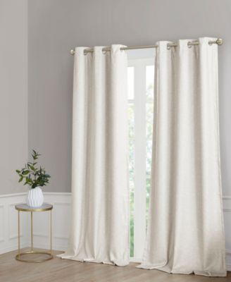 CLOSEOUT! Como Faux Silk Total Blackout Curtain Collection