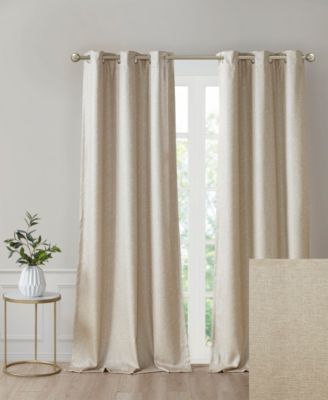 CLOSEOUT! Como Faux Silk Total Blackout Curtain Collection