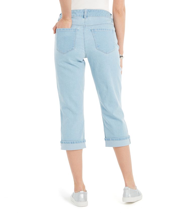 Style & Co Petite Curvy Cuffed Capri Jeans, Created for Macy's ...