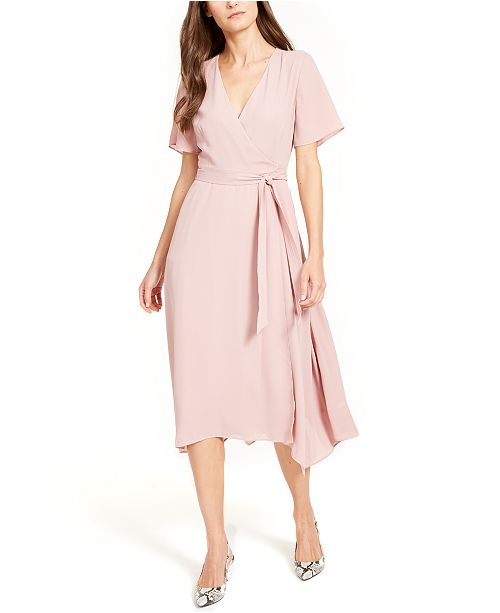 Alfani Handkerchief Hem Wrap Dress Created For Macy S Reviews