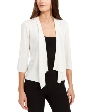 image of Alfani Draped Open-Front Cardigan, Created for Macy-s