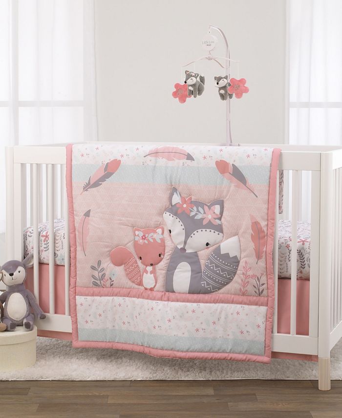 NoJo - Nojo Desert Flower Fox and Feathers 3-Piece Crib Bedding Set
