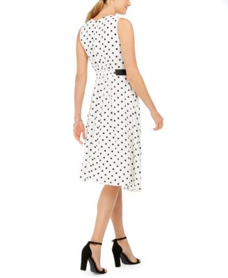 HARPER ROSE Polka Dot Fit & Flare Dress