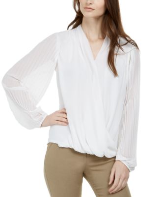 macy's petite dressy blouses