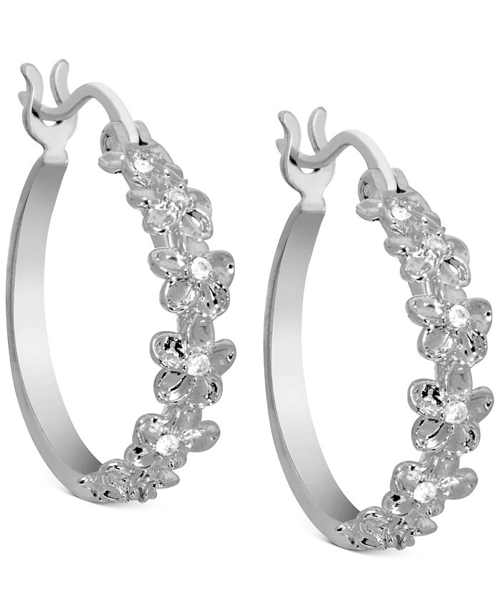 The bay discount silver hoop earrings