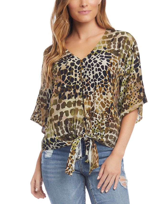 Macy's tie hot sale front top