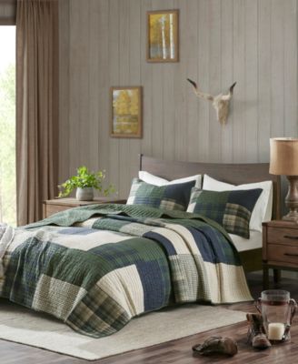 Mill Creek Oversized Cotton 3-Pc. Quilt Set, King/California King