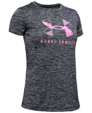 image of Under Armour Big Girls Twist Logo-Print T-Shirt