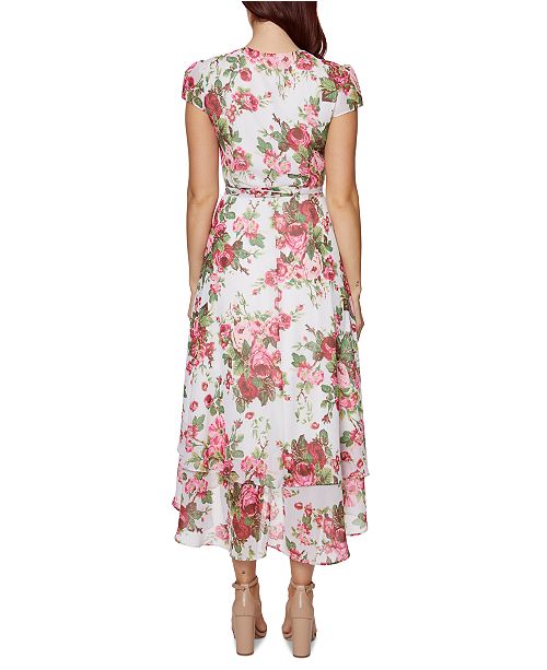Betsey Johnson Petite Floral Print Wrap Dress Reviews Dresses